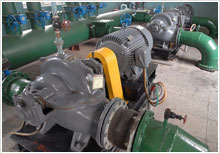 葛洲壩泵房中開泵使用現(xiàn)場(chǎng)